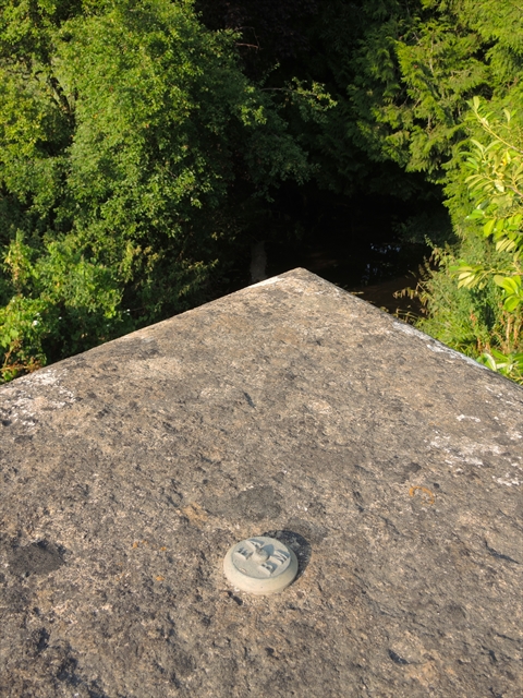 Environment Agency on Bridge parapet